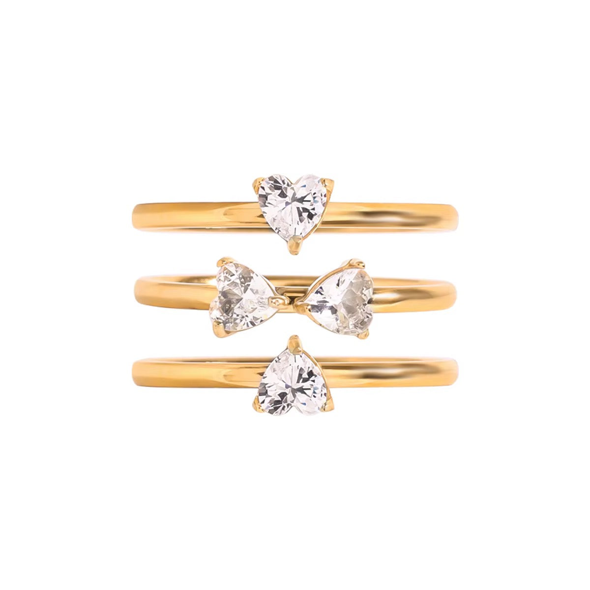 Heart Stack Ring