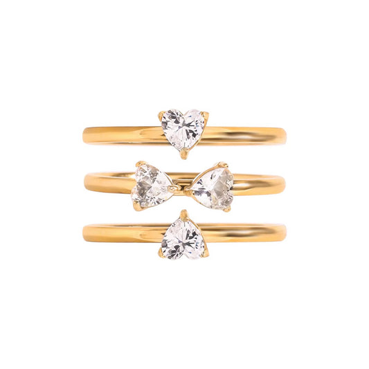 Heart Stack Ring