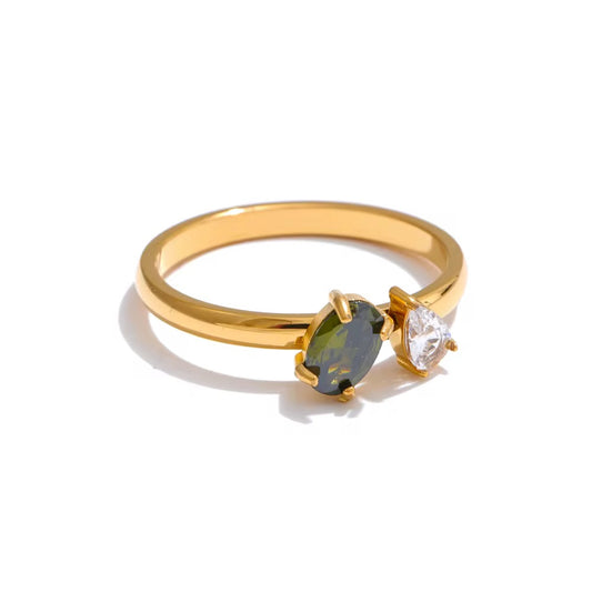 Olive Diamond Ring