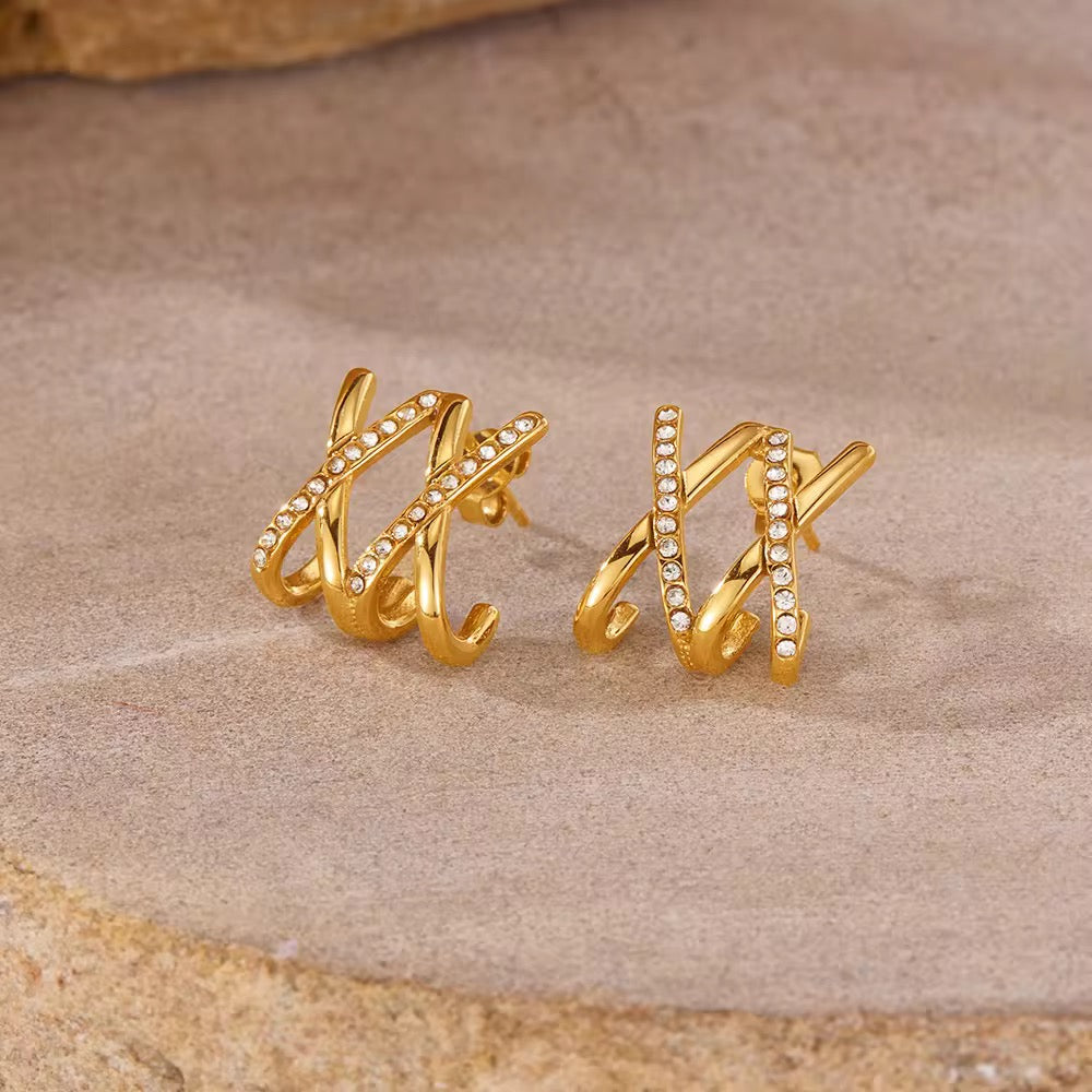 Double Cross Earrings