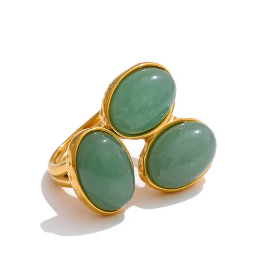 Chunky Tristone Ring