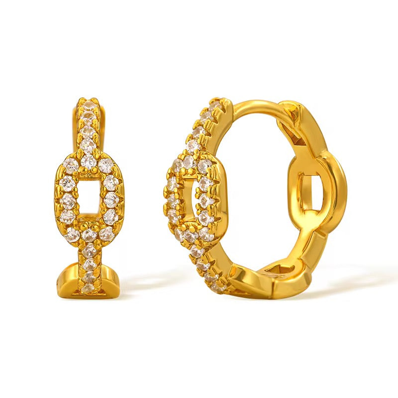 Sally Gold Hoops