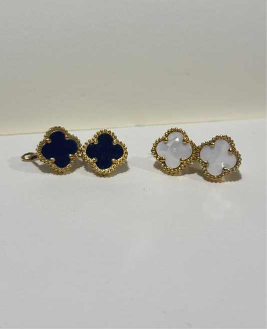 Clasp Clover Studs