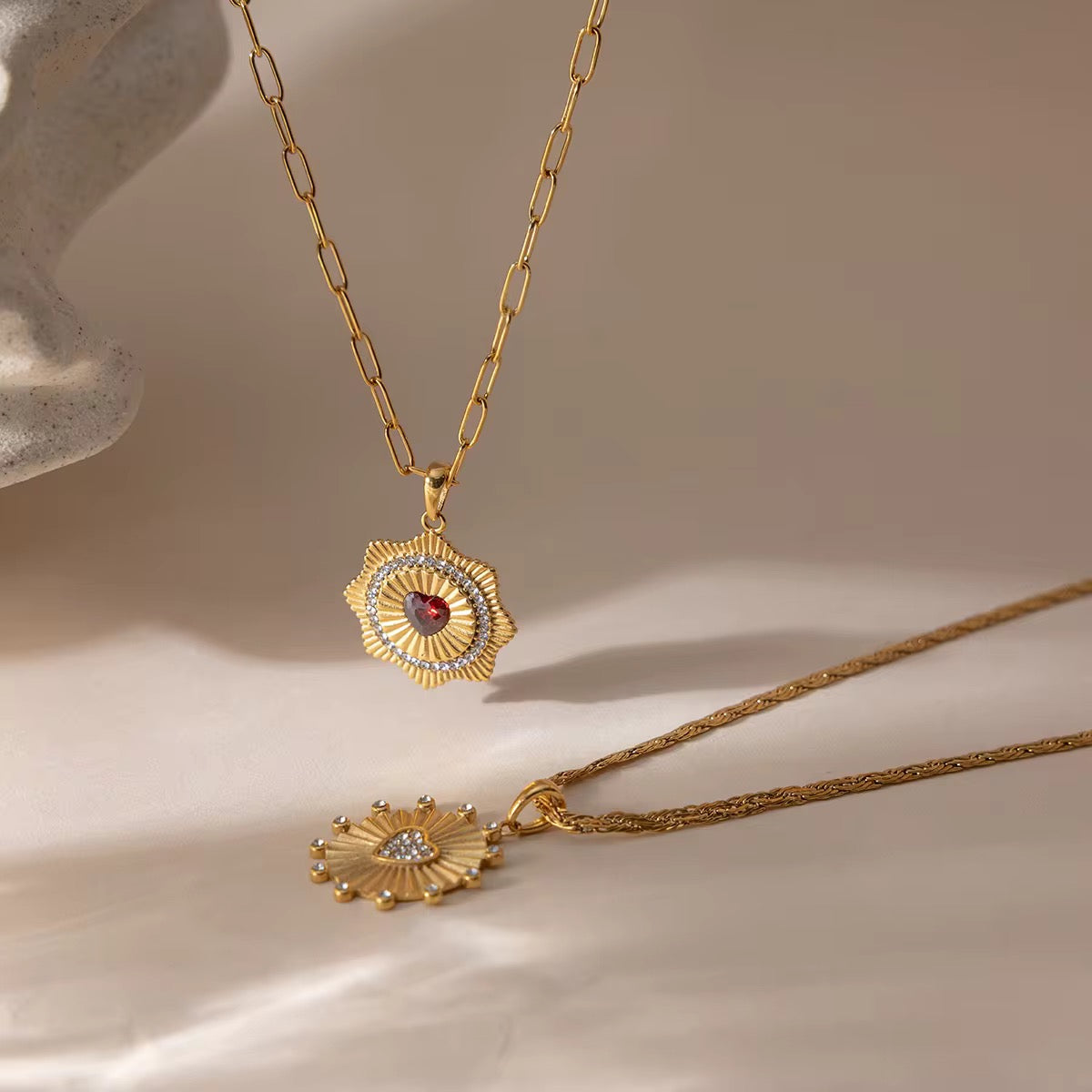 Heart Pudding Necklace