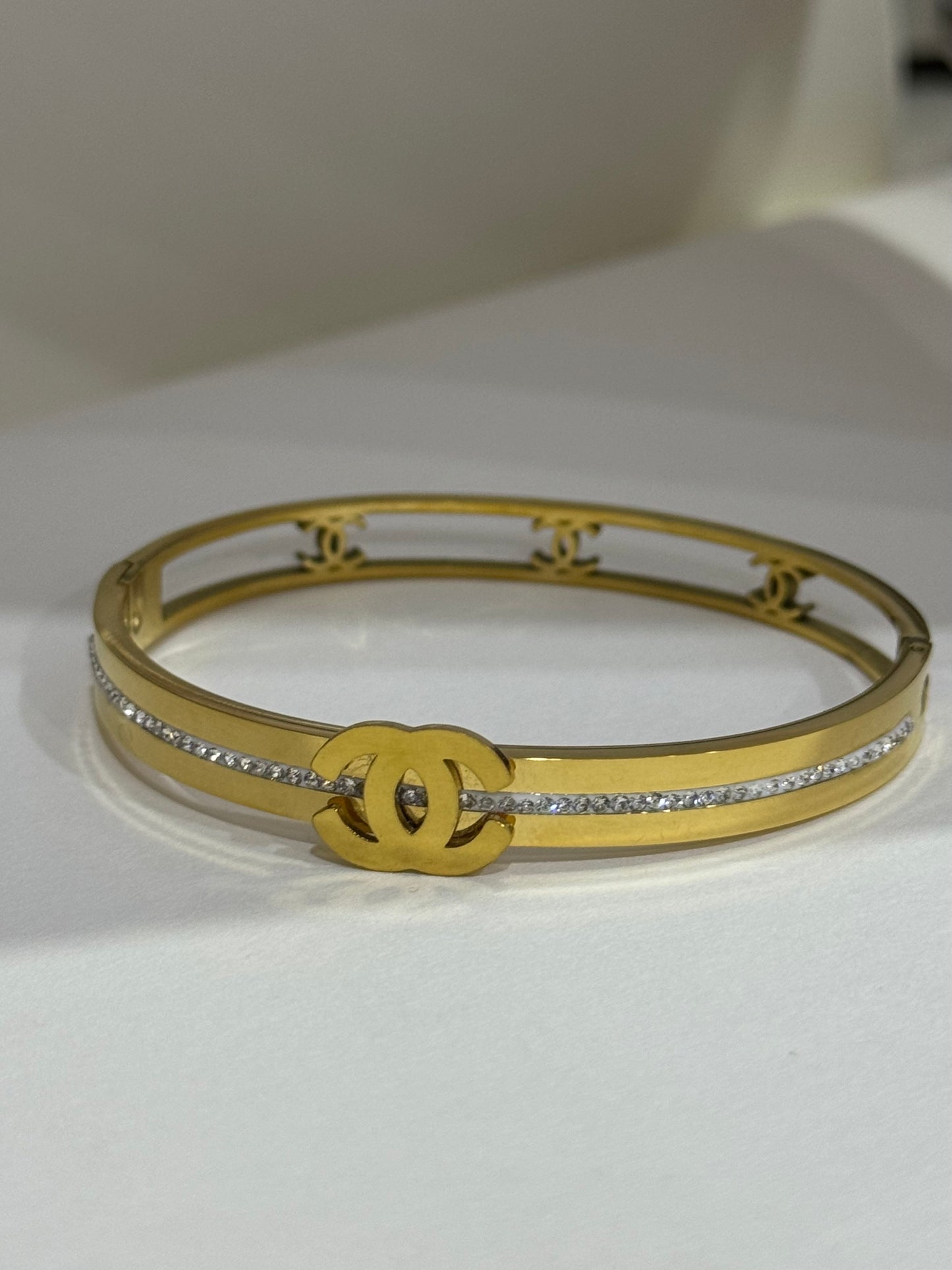 Channel Linear Bangle