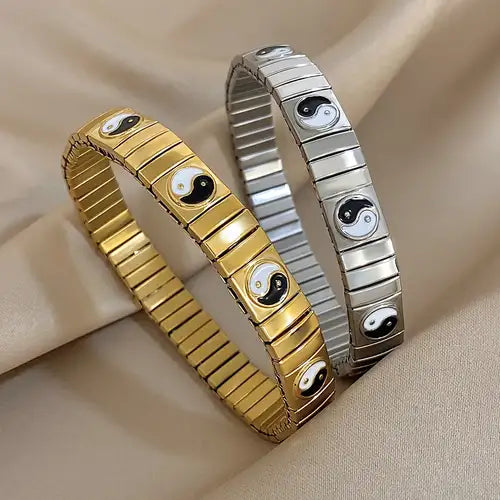 Yin Yan Elastic Bangle