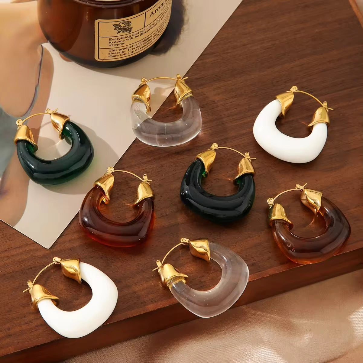 Chunky Resin Hoops