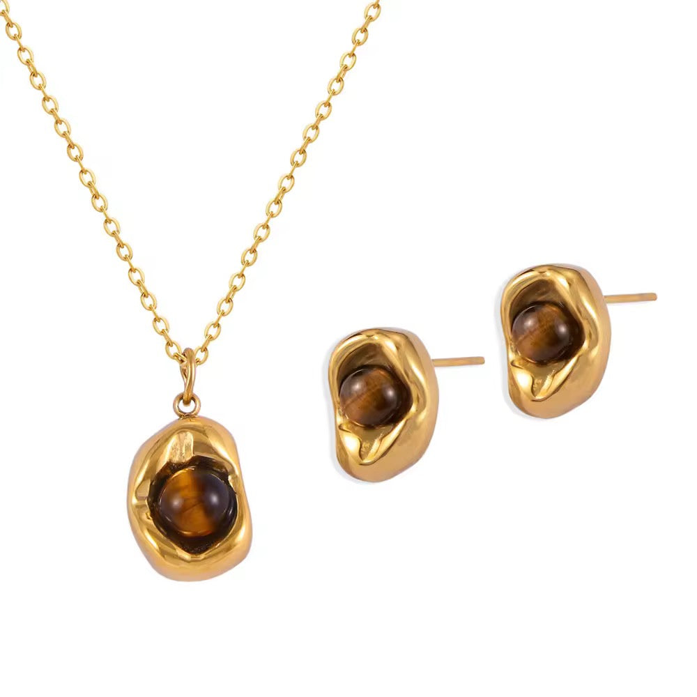 Tiger Eye Stone Set