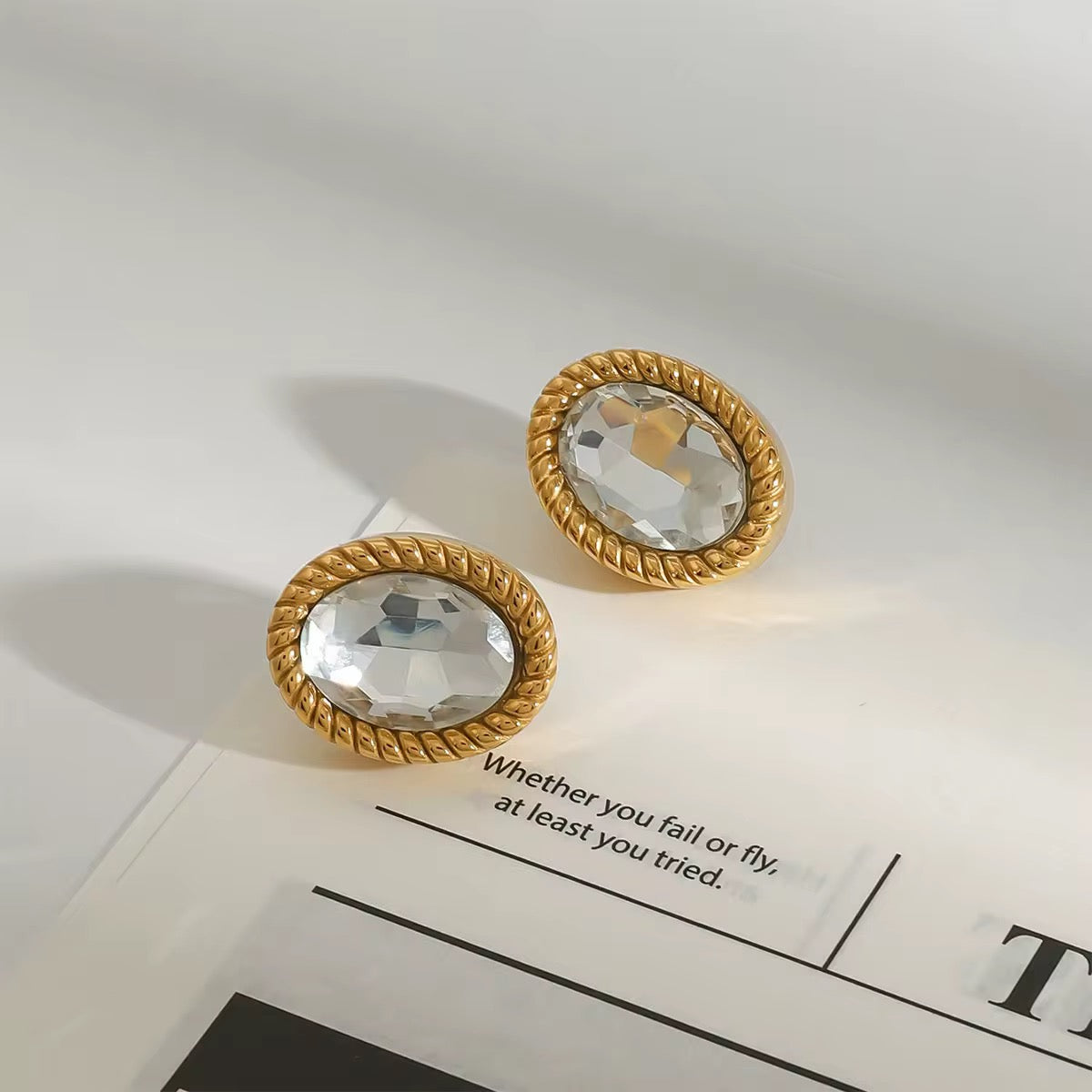 Pernia Oval Studs