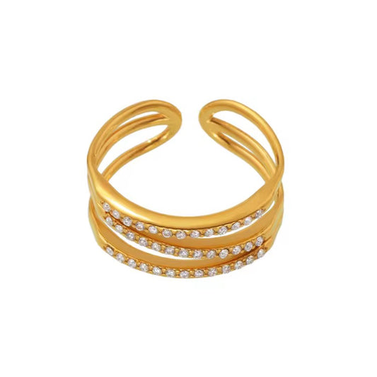 Zigzag Zirconia Ring