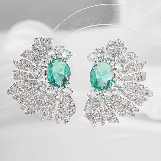 Aqua Bespoke Luxe Earrings