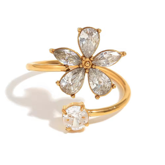 Hibiscus Open Ring