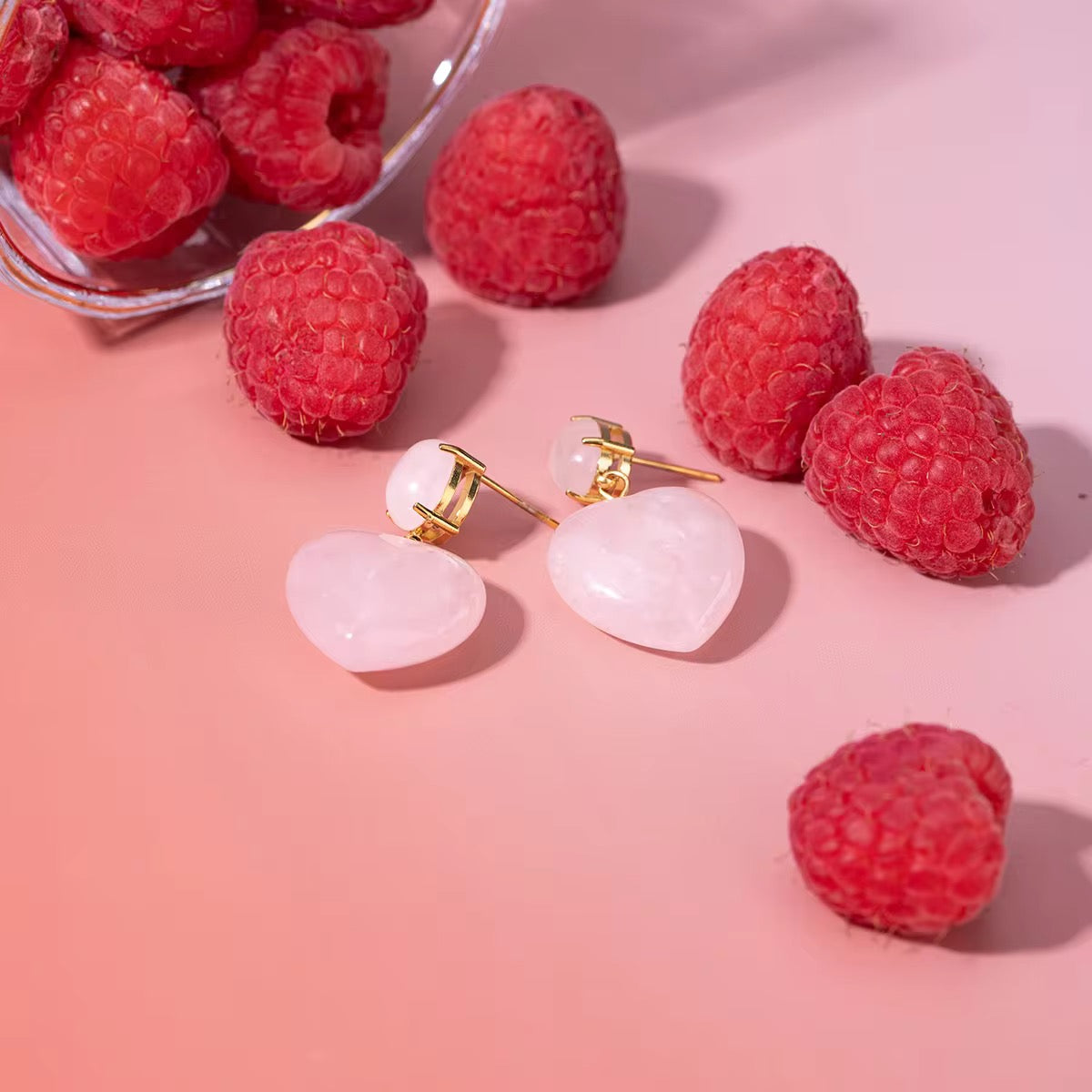 Rose Stoneheart Earrings