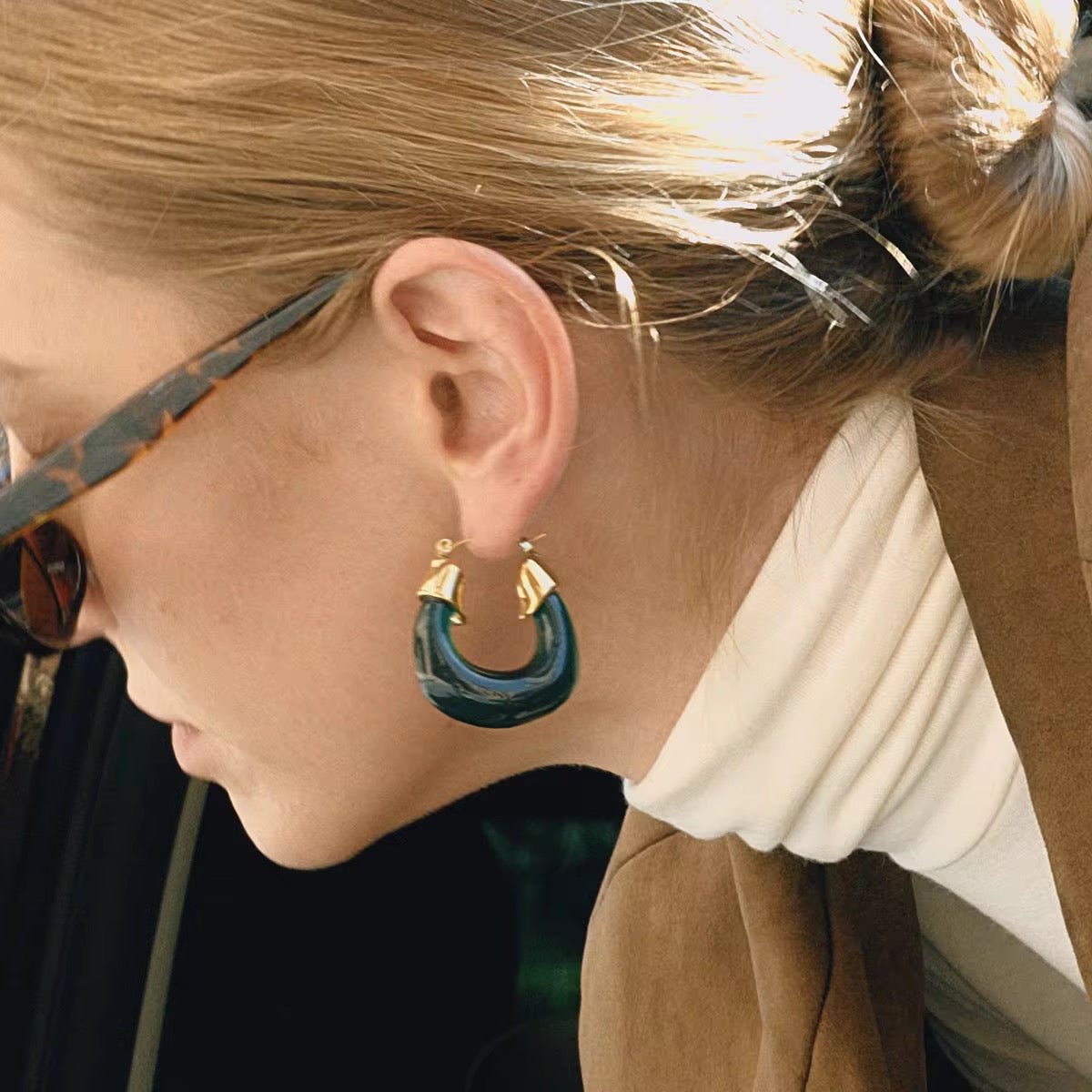 Chunky Resin Hoops