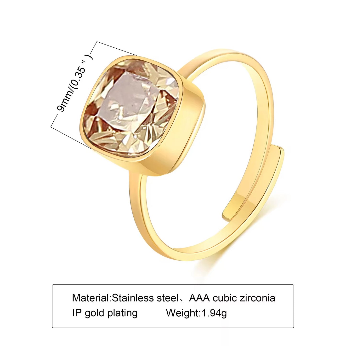 Cubes Gold Ring