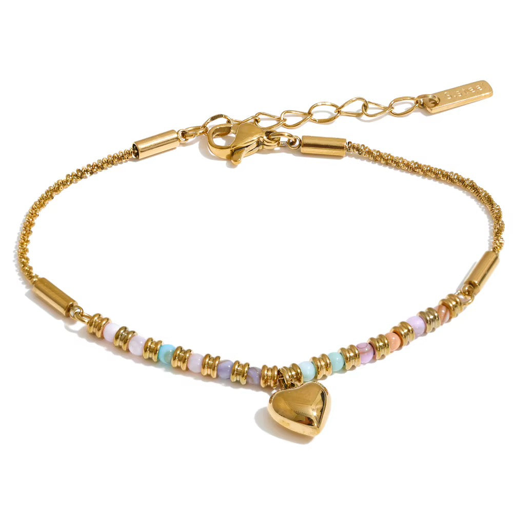 Pastel Heart Bracelet