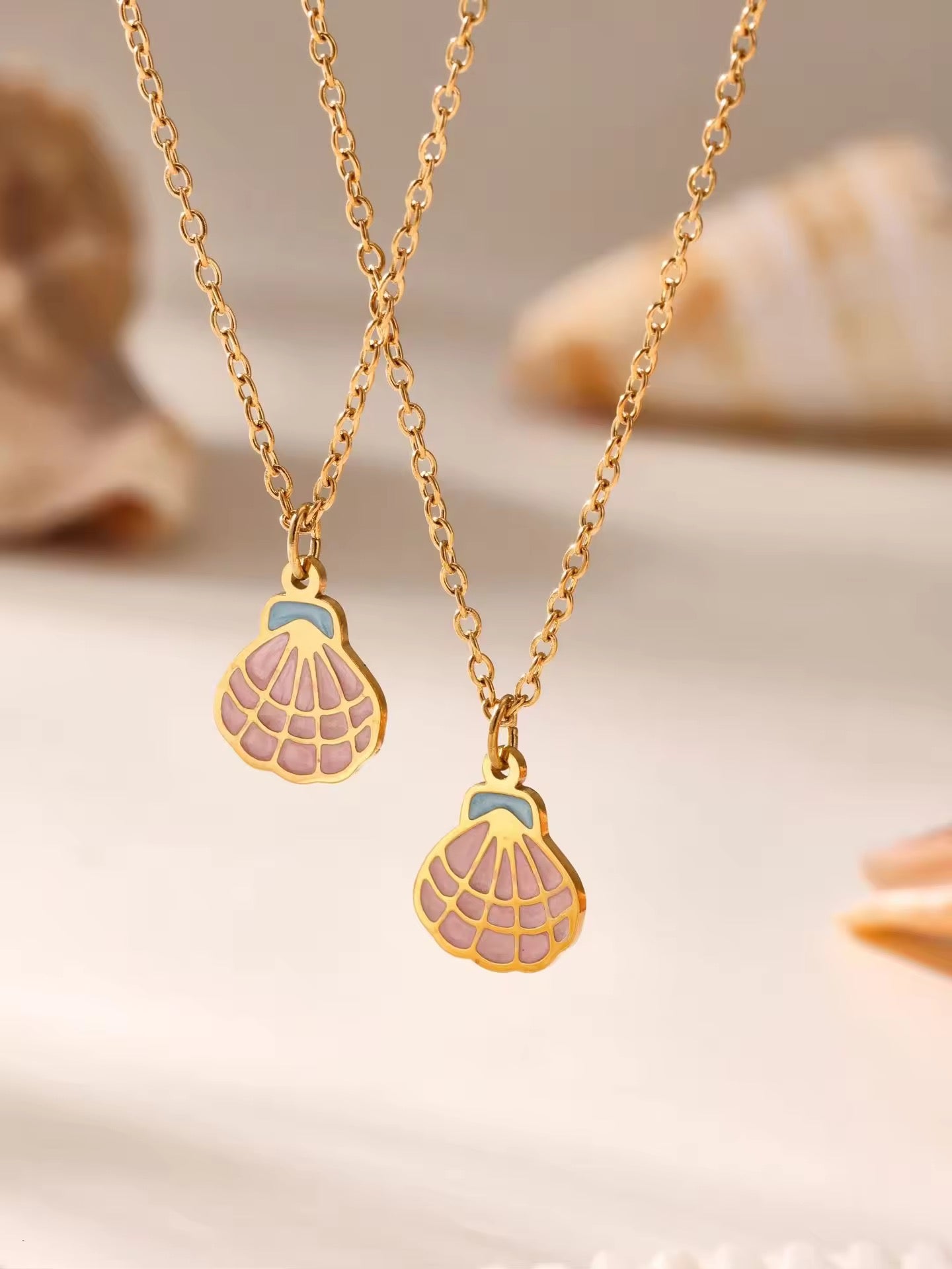 Mini Pink Shell Necklace