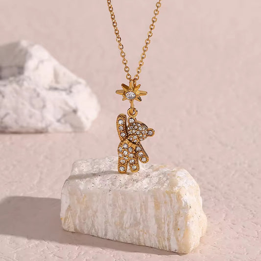 Starry Bear Necklace