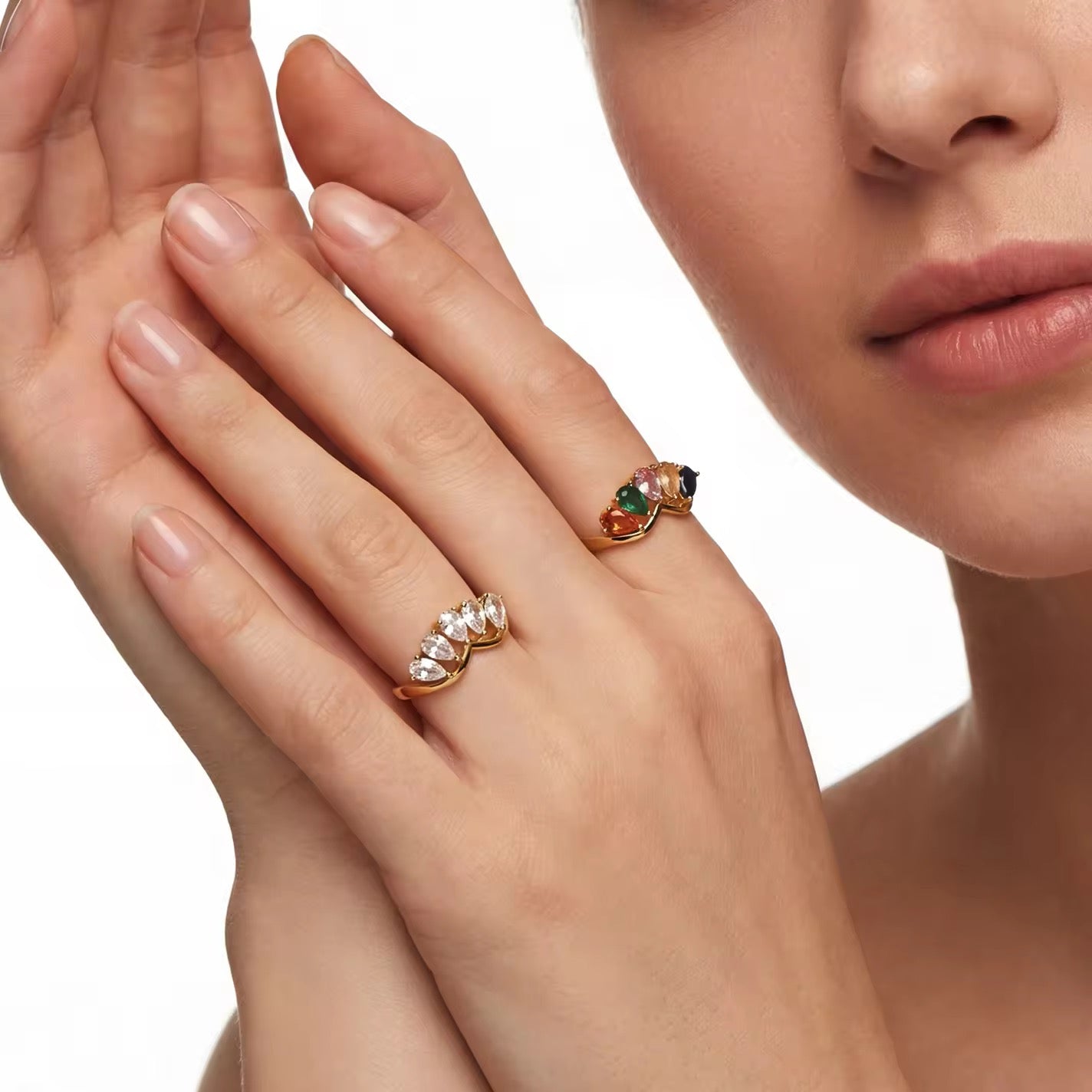 Colorful Wedge Ring