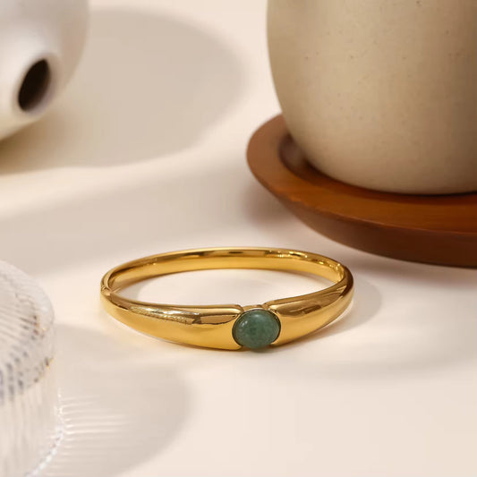 Green Moss Bangle