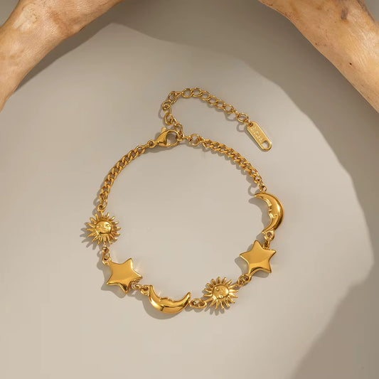 Sun Moon Star Bracelet