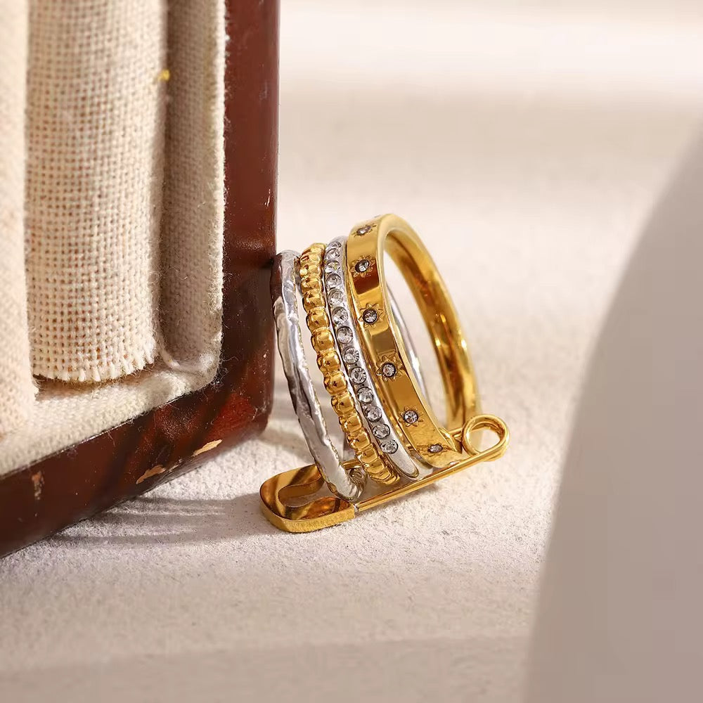 Duotoned Tetralink Ring