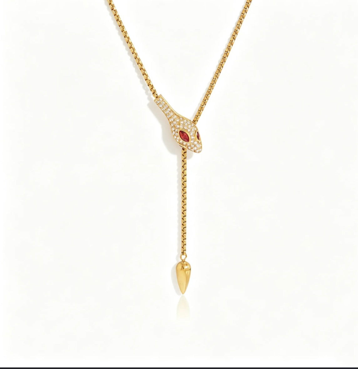 Ruby Serpent Necklace