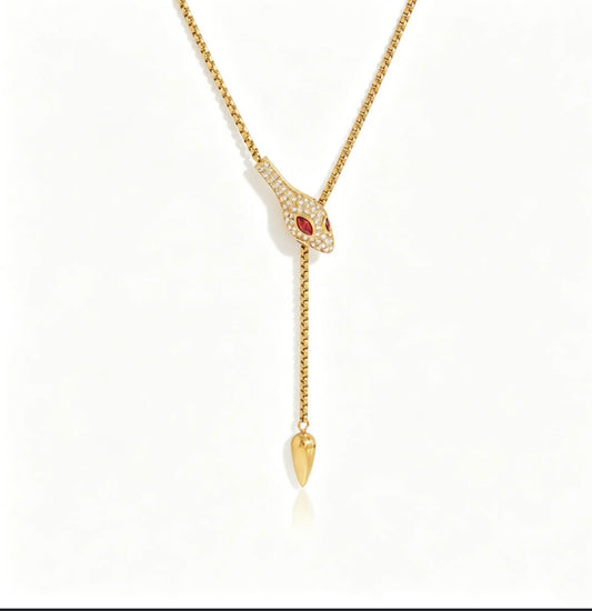 Ruby Serpent Necklace