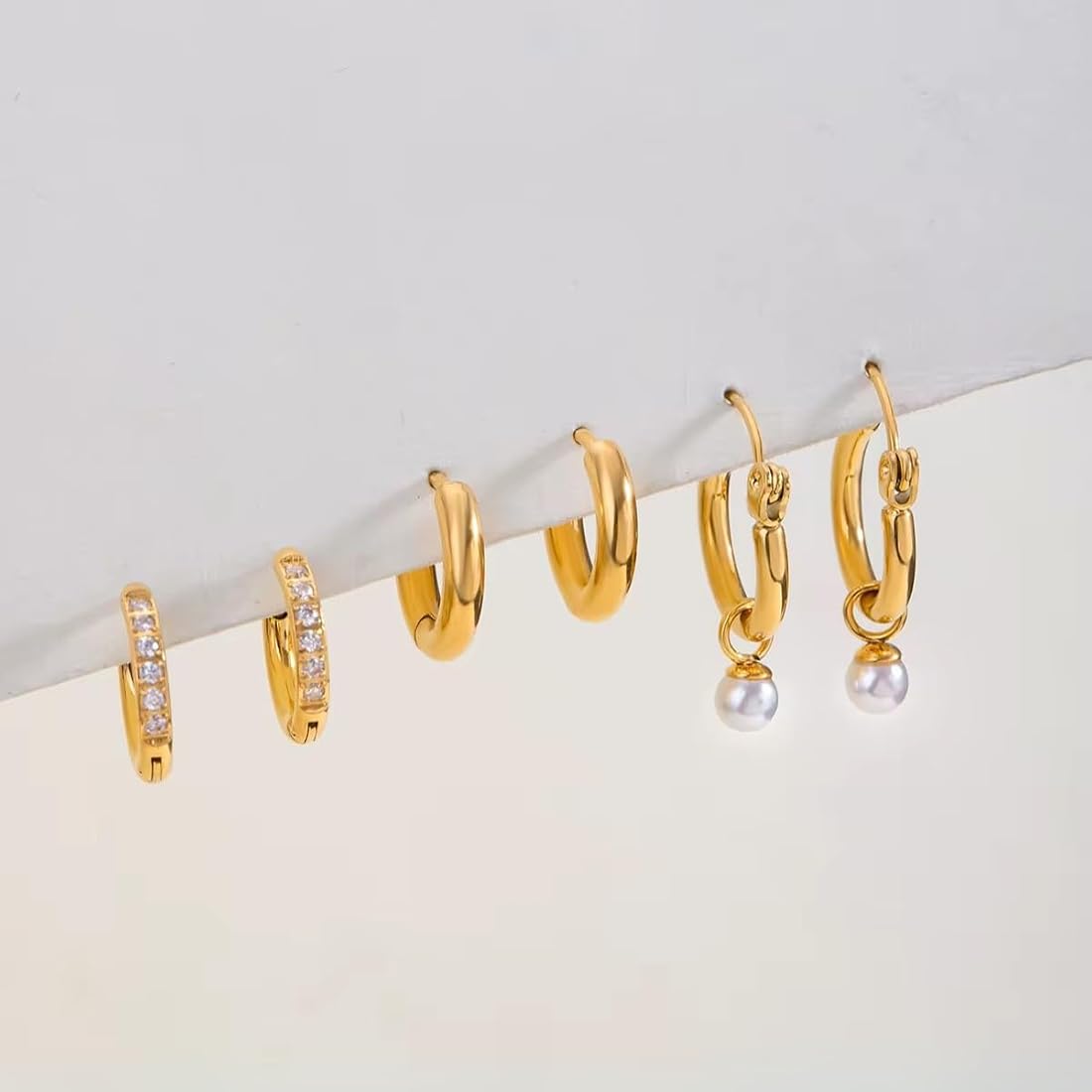 A23 Pearl Drop Hoops Pack
