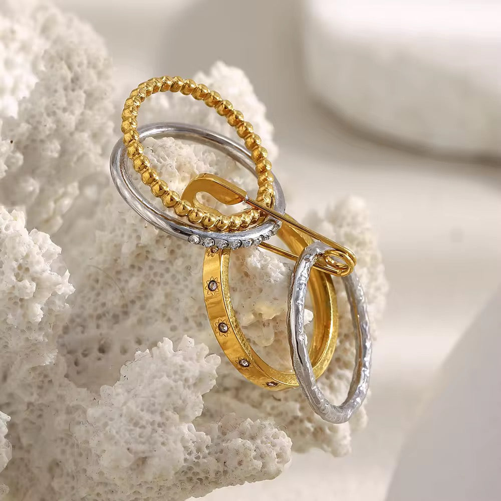Duotoned Tetralink Ring