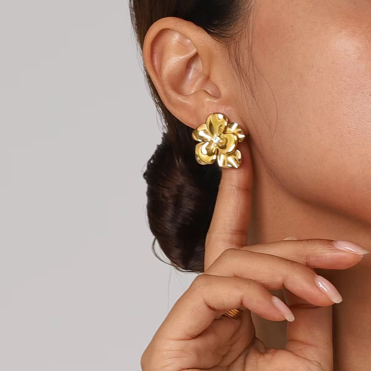 Layered Flower Studs