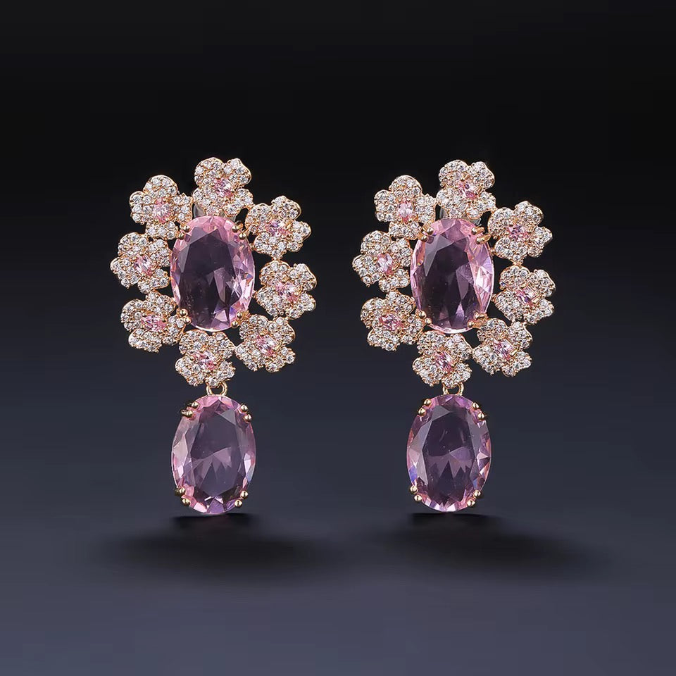 Rose Cascade Luxe Studs