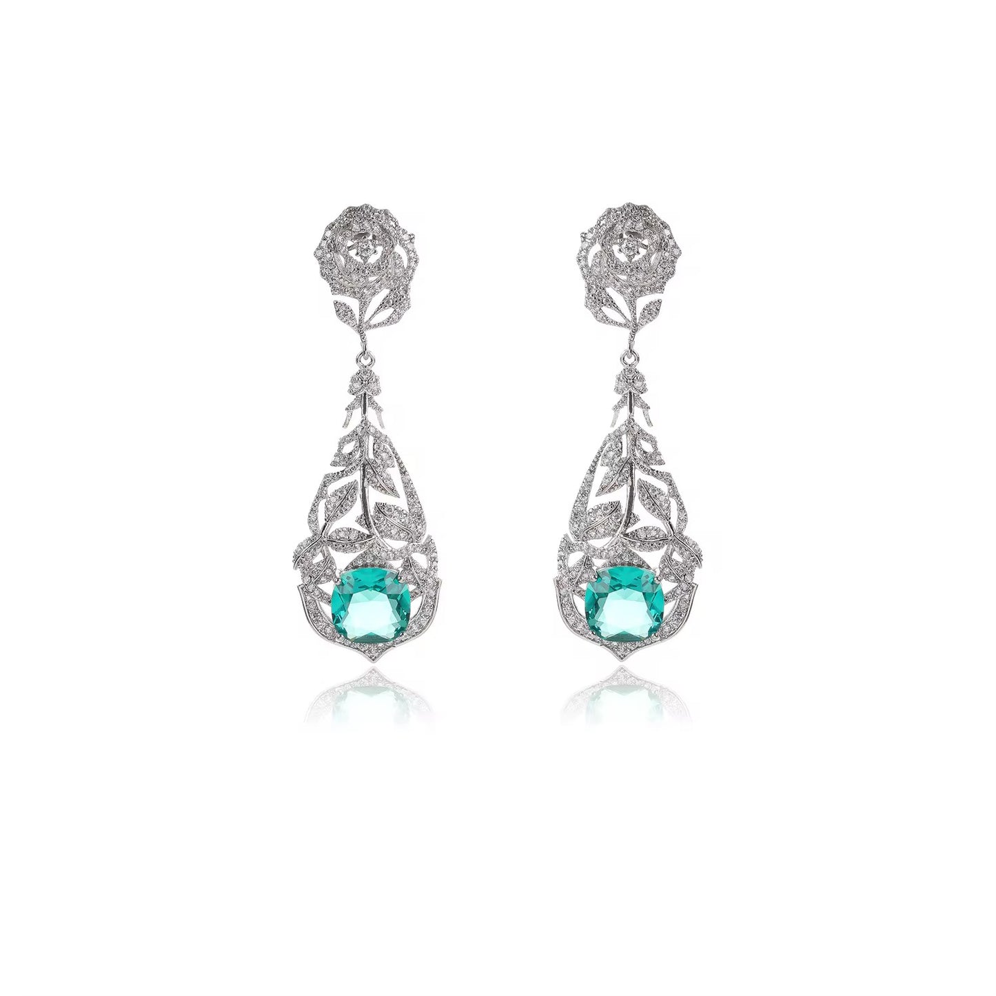 Emerald Rose Luxe Earrings