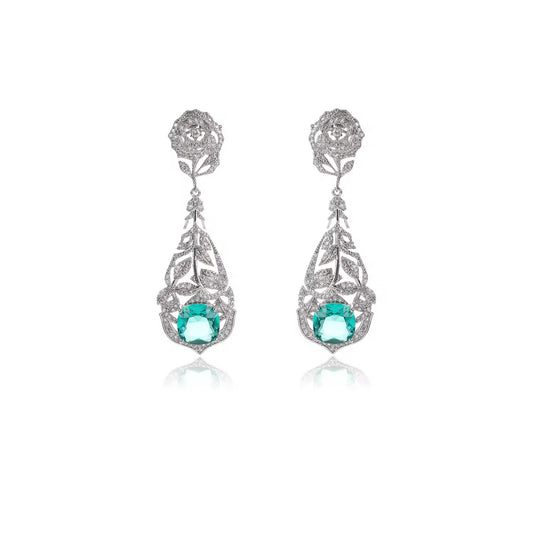 Emerald Rose Luxe Earrings