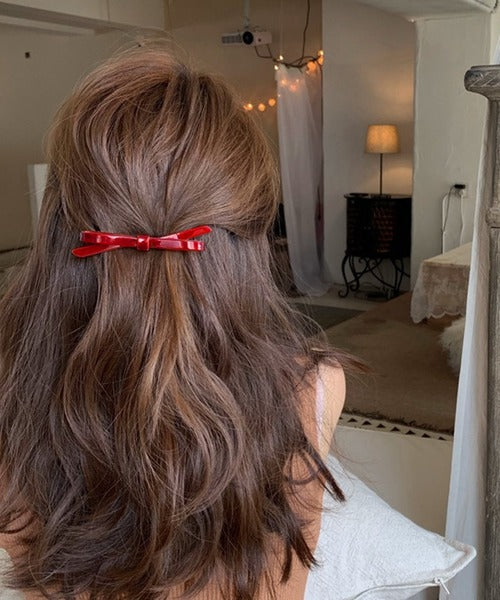 Red Bow Clip