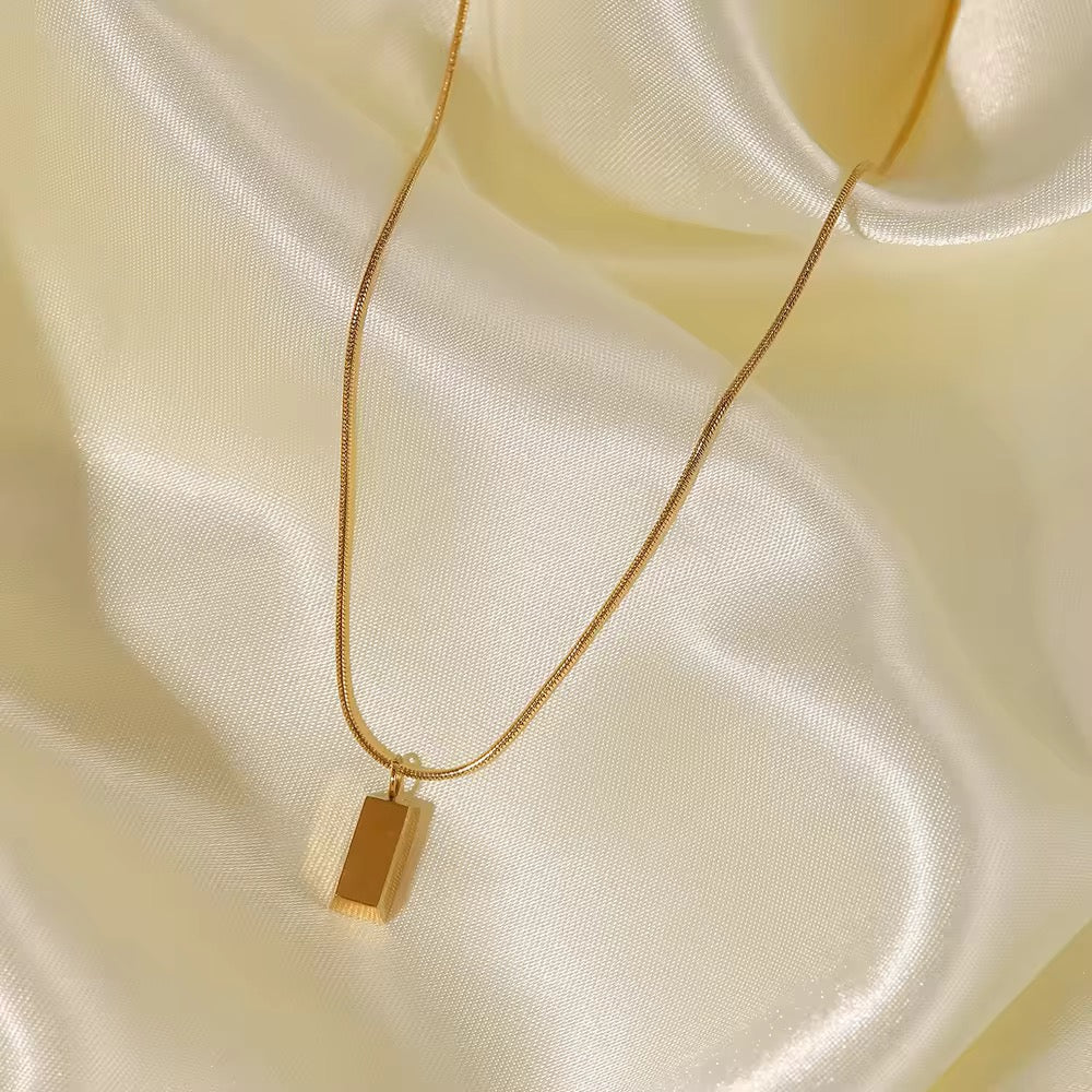 Gold Brick Necklace