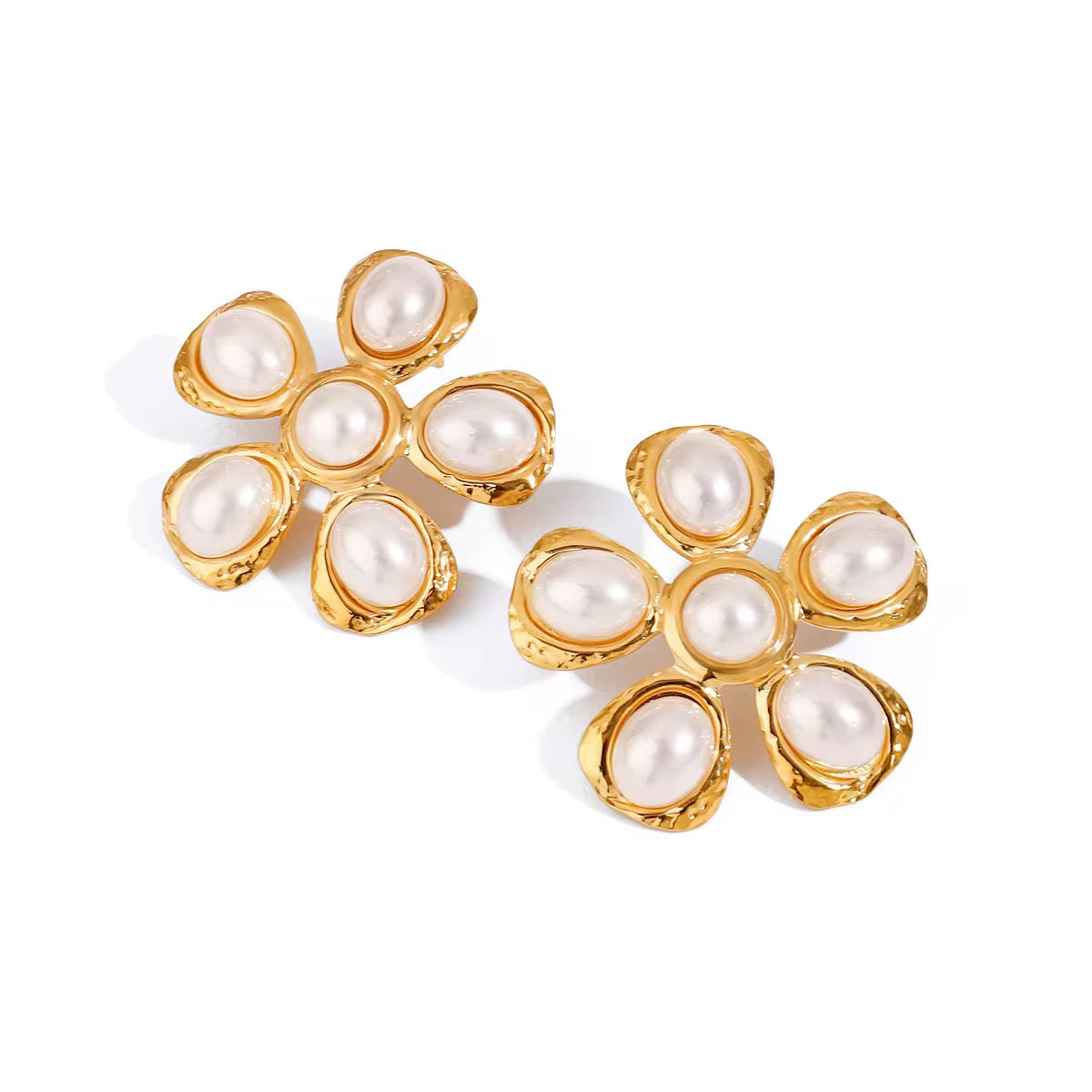 White Blossom Studs