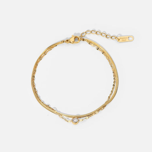 Crushed Double Layer Bracelet