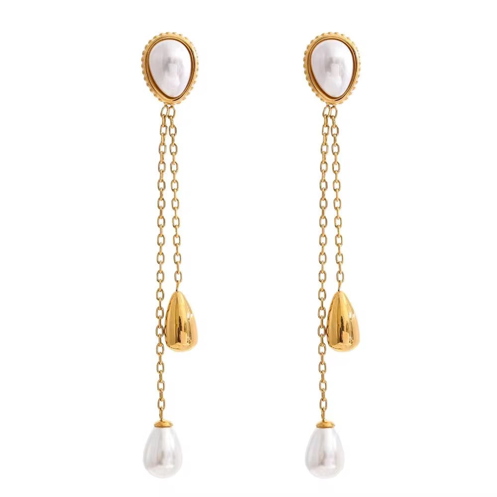 WaterDrop Pearl Earrings