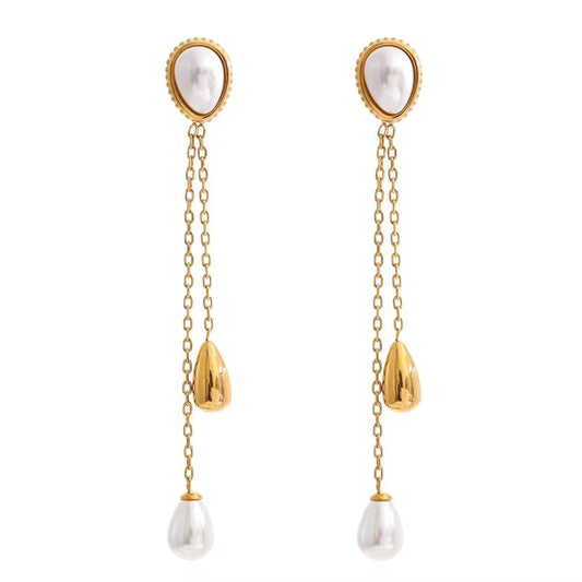 WaterDrop Pearl Earrings