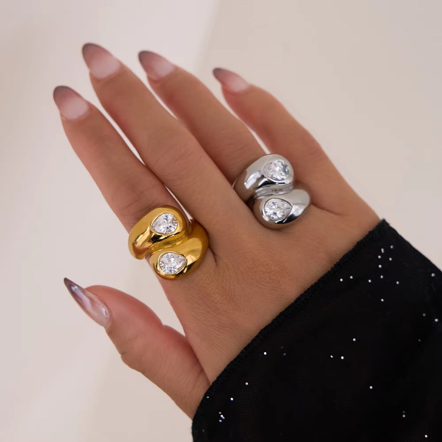 Sober Zircon Ring