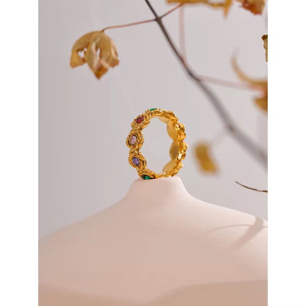 Rainbow Roses Ring
