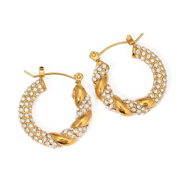 Virgo Zirconia Hoops