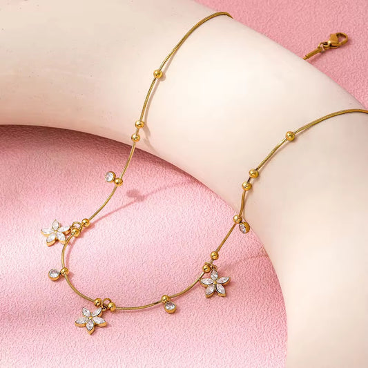 Pashma Floral Necklace