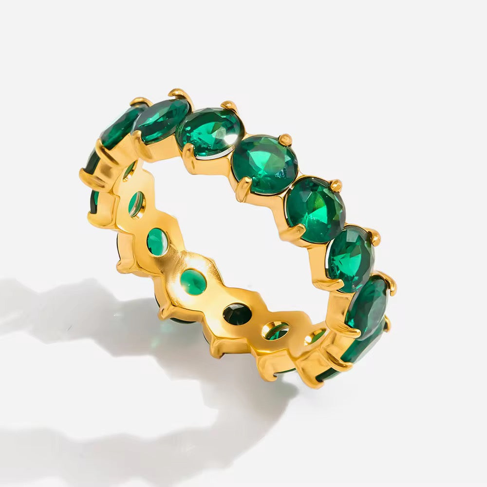 Emerald Roundcut Ring
