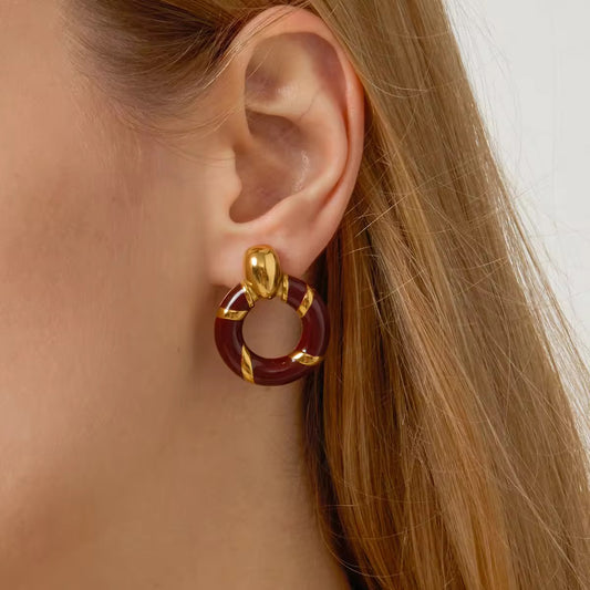 Enamel Aloa Hoops