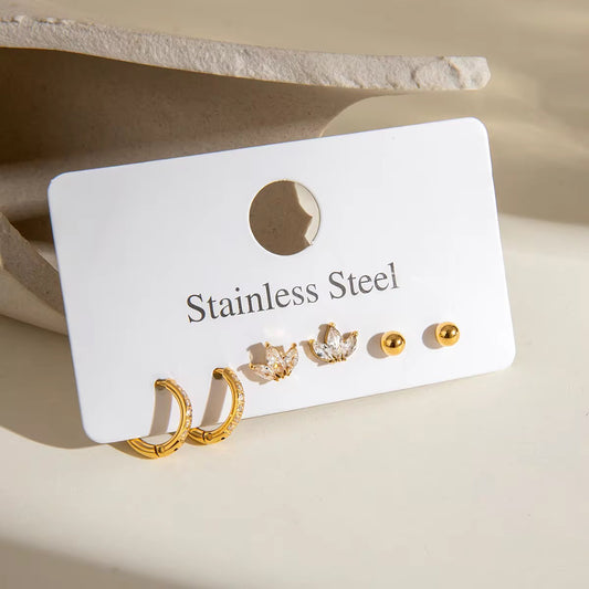 A02 Dainty Studs Hoops Pack