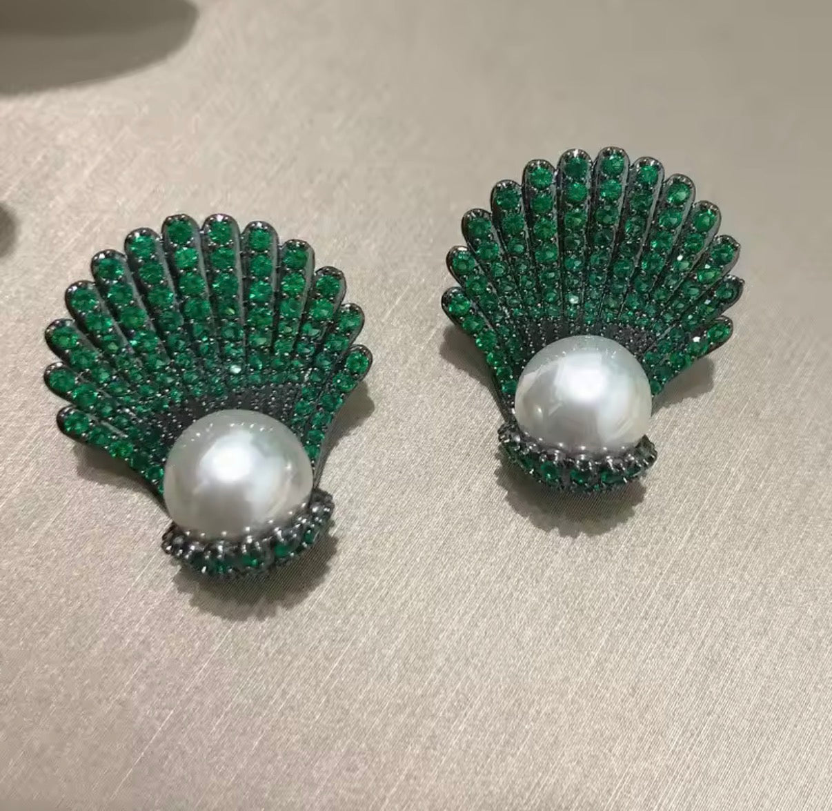 Emerald Aurelia Luxe Studs