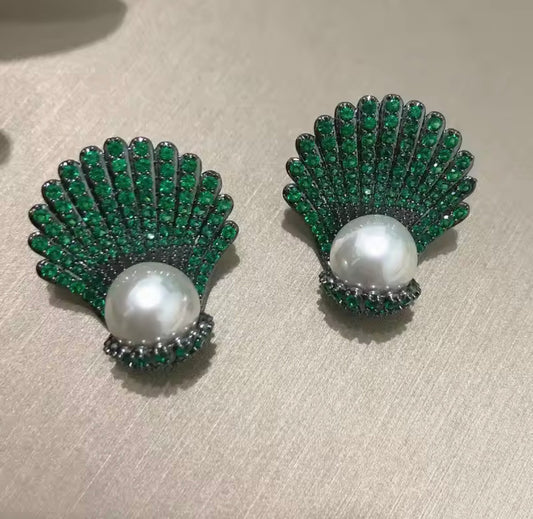Emerald Aurelia Luxe Studs