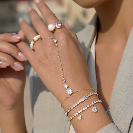 Zirconia Allure Handchain